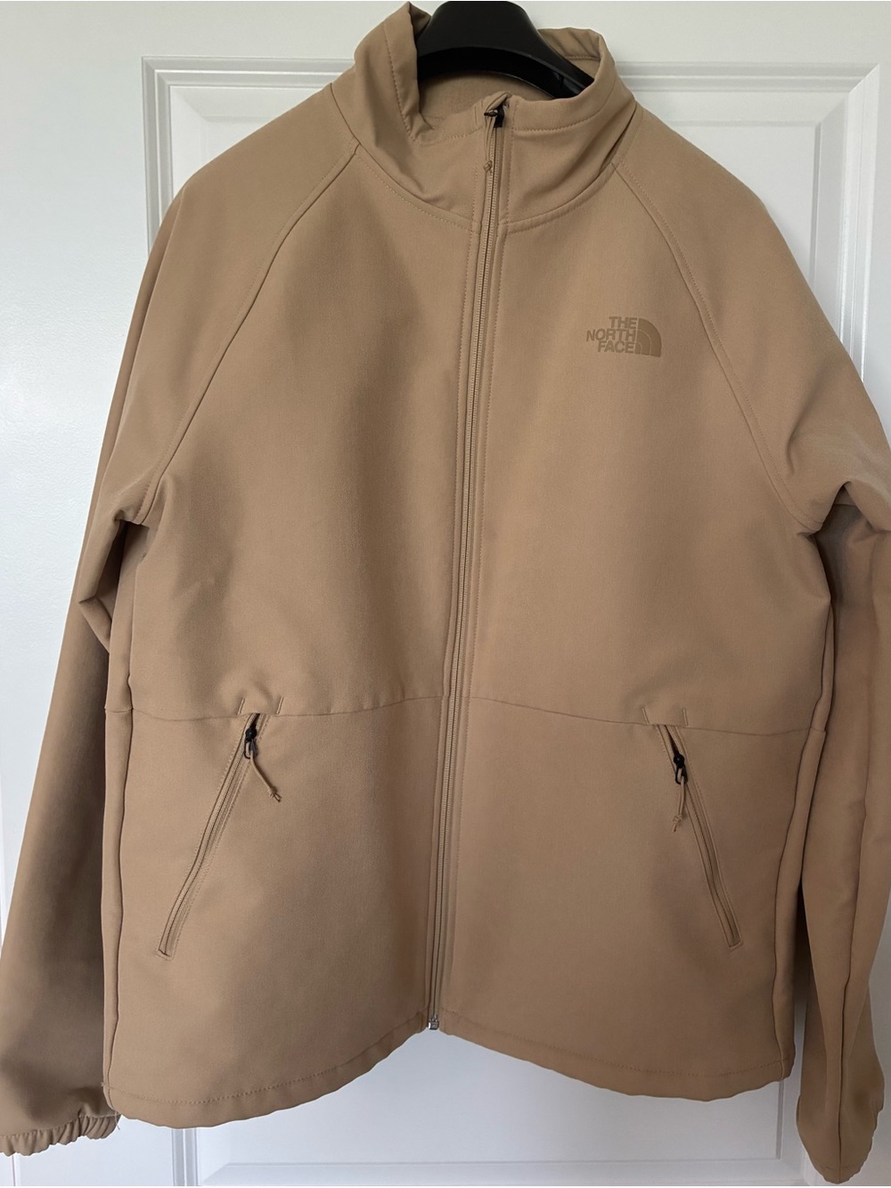 North Face Men's Tan Size L Softshell Zip Jacket